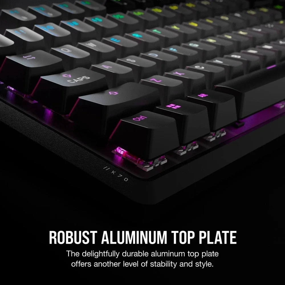 Corsair K70 CORE RGB Mechanical Gaming Keyboard Gray MLX Red Switches PC Mac